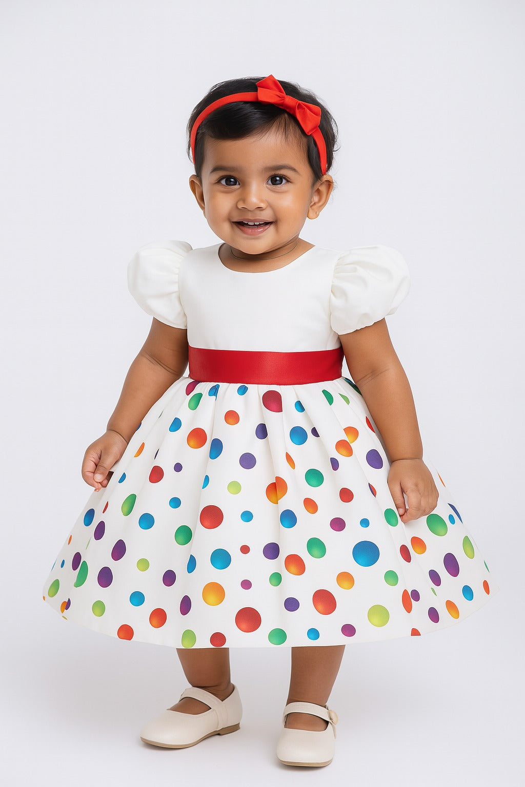Floral Printing Pattern Flower Girl Dresses - Inayah Fashion