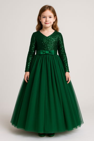 Emerald Royal Gown – For Her Grand Entrance