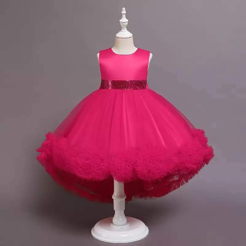 Children's wedding dress / children's party tail girls birthday dresses - Inayah Fashion