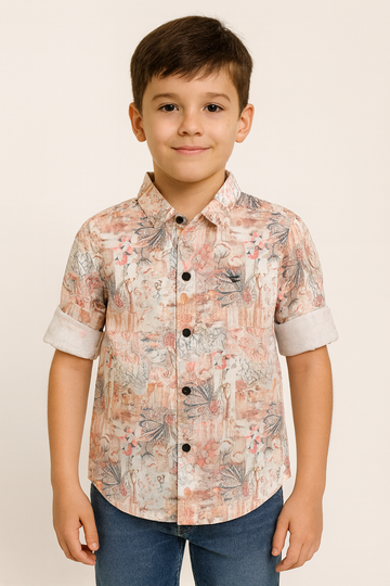 Printed Full Sleeve Shirt Stylish Casual and Party Wear Shirt