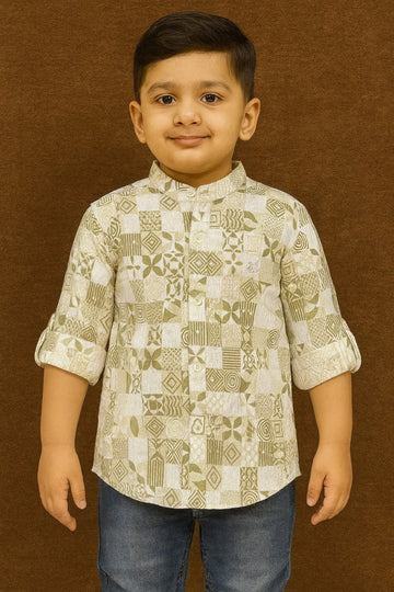 Printed Full Sleeve Shirt Stylish Casual and Party Wear Shirt