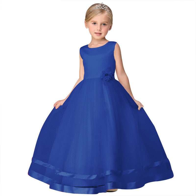 Royal Blue Princess Gown for Girls - Inayah Fashion