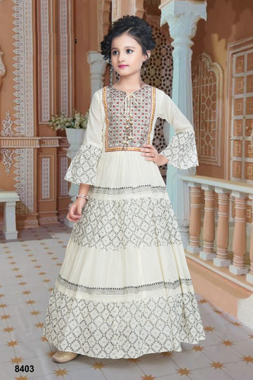 Ivory Grace Ethnic Gown