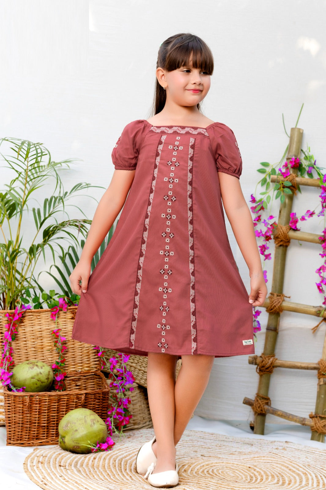 Enchanted Emerald Garden Dress for Girls - Inayah Fashion
