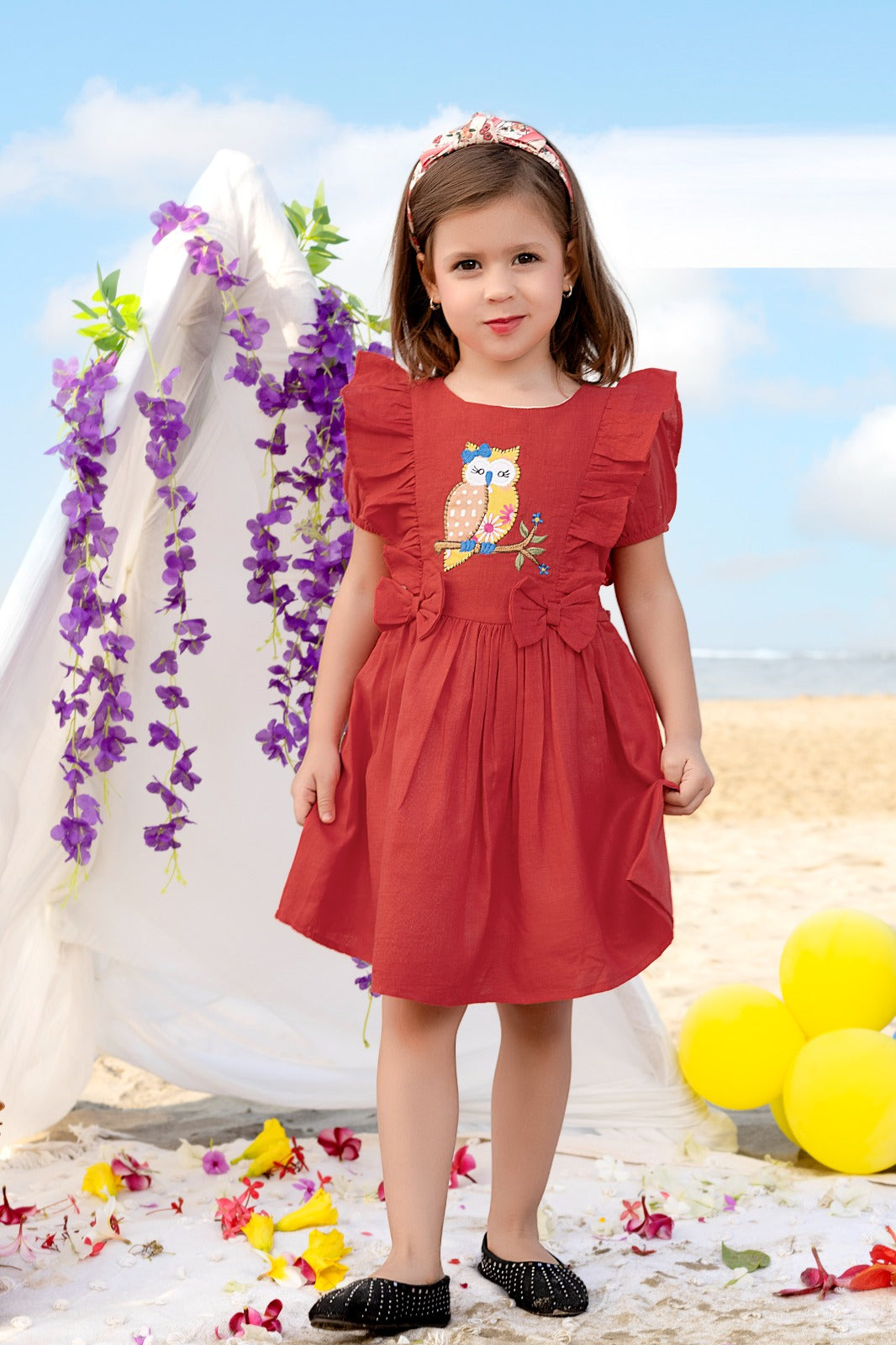 Enchanted Summer - Girl's Rustic Beach Party Dress - Inayah Fashion