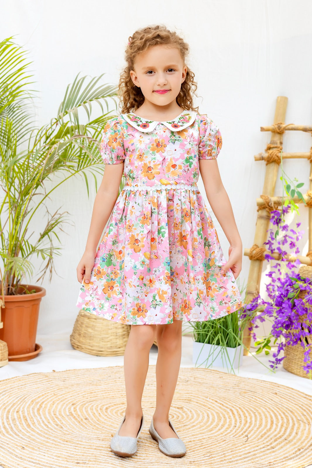 Enchanted Emerald Garden Dress for Girls - Inayah Fashion