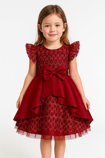 Elegant Floral Embroidered Party Dress