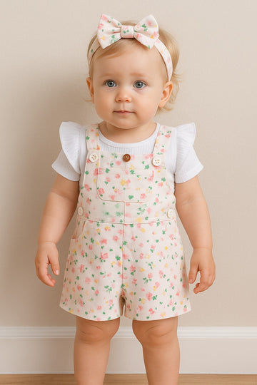 Blossom Delight Floral Romper Set