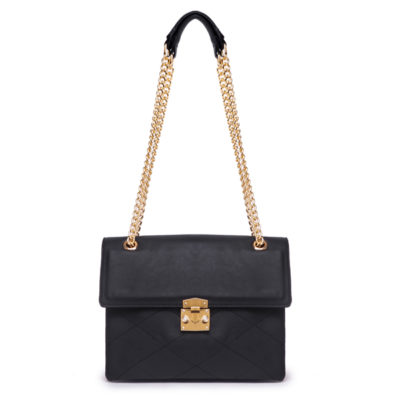 High quality Black pu leather mini shoulder bag women small handbag