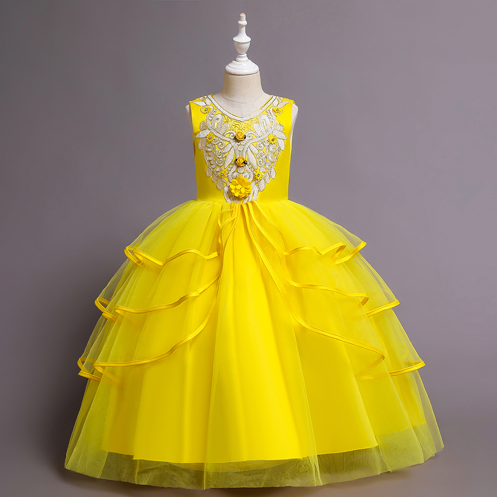 Girly Girls Women A-line Yellow Dress - Buy Girly Girls Women A-line Yellow  Dress Online at Best Prices in India | Flipkart.com
