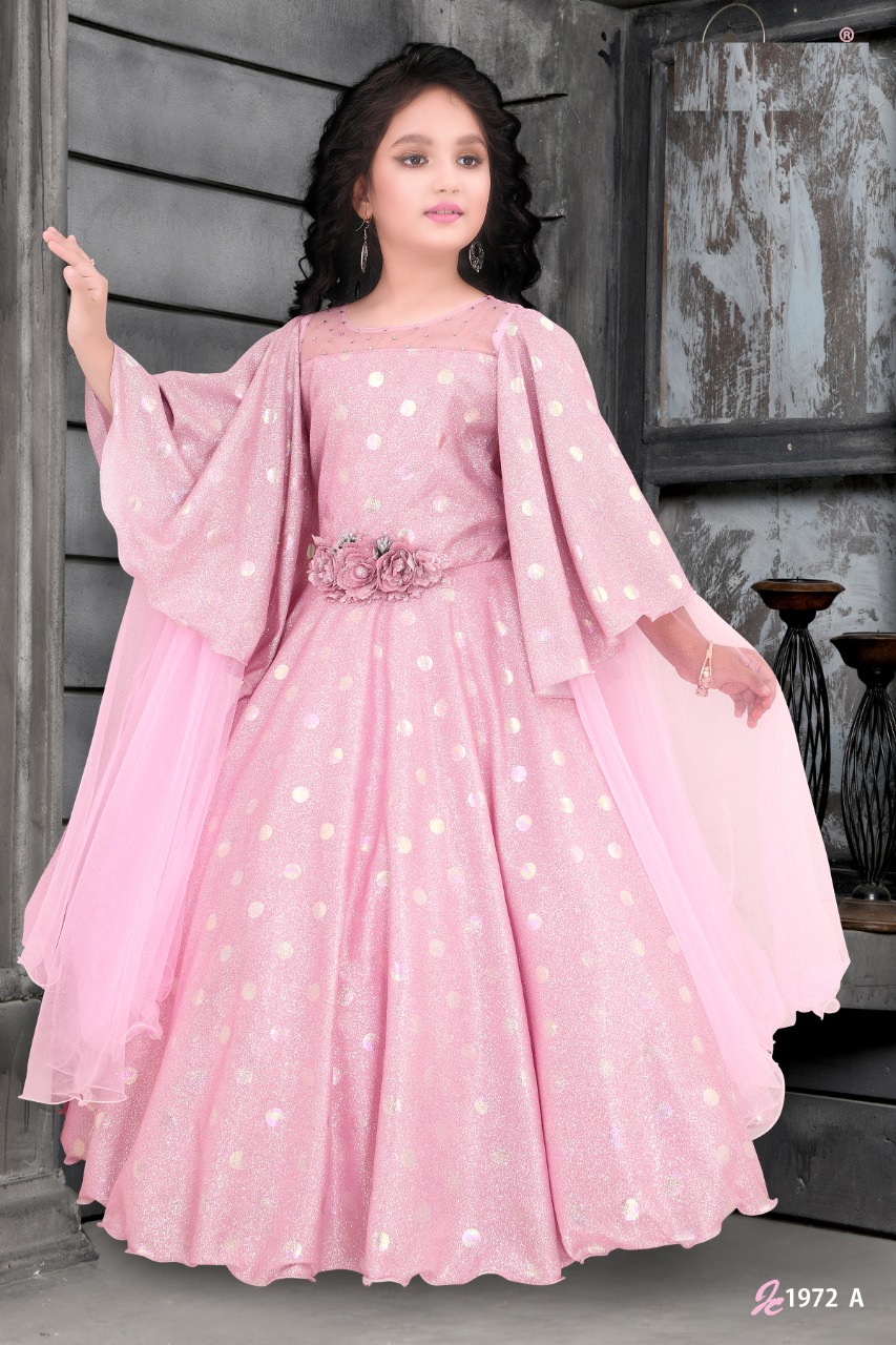 Satin Plain Kids Girl Sea Green Designer Gown, Size: 34 at Rs 1000 in  Bengaluru