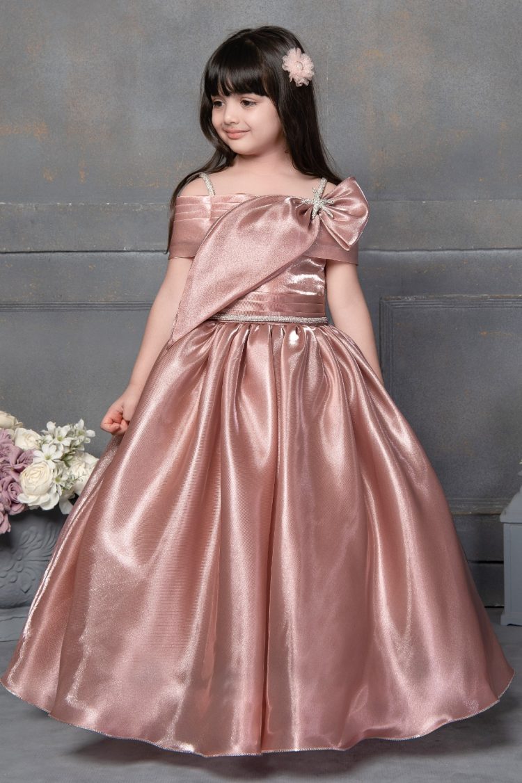 Majestic Blush Royale Satin Ball Gown for Princesses