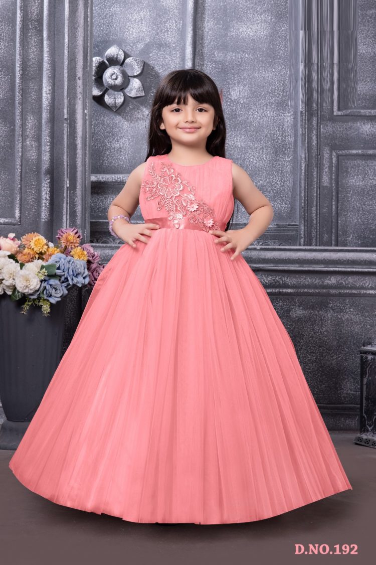 Girls' Party Gown Blush Pink Elegance